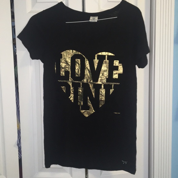 PINK VICTORIA'S SECRET TEE - Picture 1 of 3